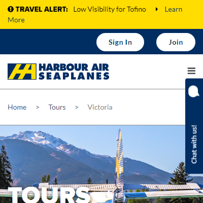 TopPage - https://www.harbourair.com/tours/?depart=victoria